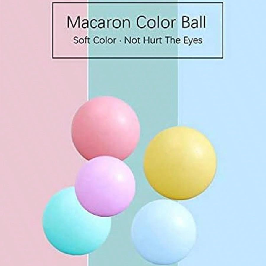 MoonxHome Ball Pit Balls for Toddlers, BPA Free Crush Proof Plastic Toy Balls for Ball Pit, Children's Pool Water Toys, Macaron Ocean Balls for Play Tent 2.15 Inch Pack of 100 200 500 800 1000 - color: A-white