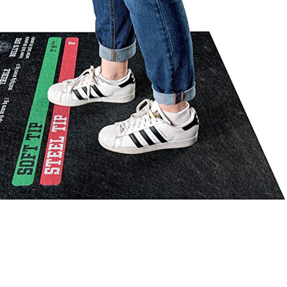 PIG Home Solutions Self-Sticking Dart Mat – Dart Game - Black – 3’ x 10’ - style: Dart Game (Around-The-Clock)