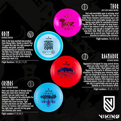Viking Discs Starter Disc Golf Set - 8 Discs for Any Distance, PDGA Approved - Disc Golf Equipment for Adults - Putter, Mid-Range, Fairway & Distance Driver