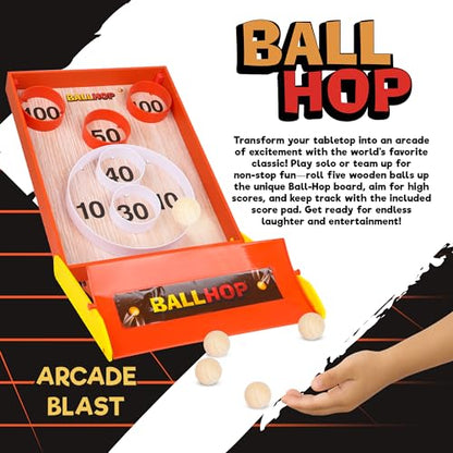Point Games Ball Hop Game - Collapsible Arcade Games Indoor and Outdoor - Solo or Team Home Game for Party Activity Birthday - Easy Setup