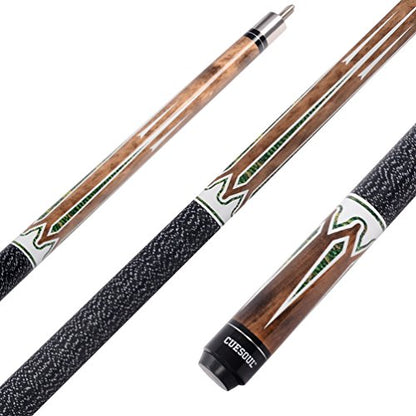 CUESOUL Pool Cue Sticks 19oz,2 Cue Sticks with 2x2 Hard Pool Cue Case E206