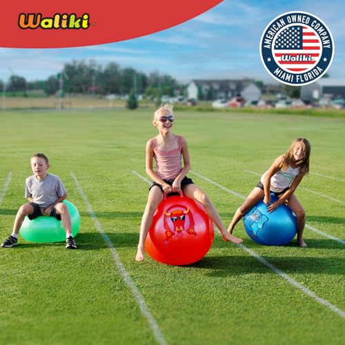 WALIKI Hopper Ball for Teens | Hippity Hop | Jumping Hopping | Bouncy Ball Field Day (22"/55CM) - color: Emoji 3, size: Ages: 10-15 (22")