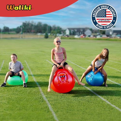 WALIKI Hopper Ball for Teens | Hippity Hop | Jumping Hopping | Bouncy Ball Field Day (22"/55CM) - color: Emoji 3, size: Ages: 10-15 (22")