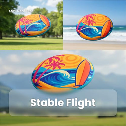 Soft Flying Disc Toy, Mini Lightweight SBR Foam Flyer, Flexible Safe Catch Flying Disc for Indoor Outdoor Play - style: D