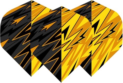 Dart Flights 105 Pieces (35 Unique Sets), 100 Micron PET, Universal Fit for Aluminum & PVC Shafts, for Steel & Soft Tip Darts, Premium Tournament Quality with 7 Designs