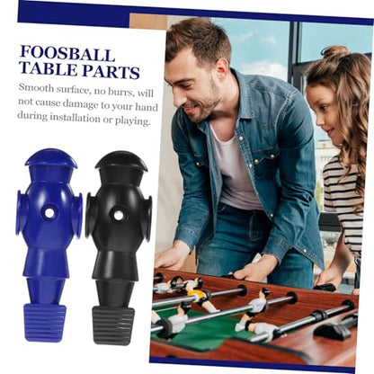 6pcs Foosball Players Replacement for Tabletop Football Machine Resin Football Figures with Smooth Surface Compatible with Standard Rods Team Accessories