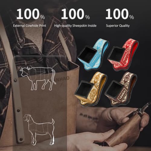 Leather Magnetic Chalk Holder,Portable Pool Cue Chalk Holder with Fixed Clip,Silent Chalk Holder Pool Billiards,Pool Cue Chalk Case for Square Pool Billiards Pool Table Accessories - color: Brown