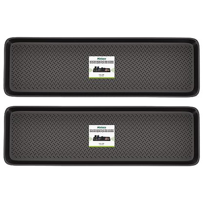 Matace 2 Pack Rubber Extra Large Shoe Tray for Entryway,Long Boot Tray,Slim Boot Mat for Indoor and Outdoor Use,16x55 in, Rectangular (Pack of 2) - size: 55"L x 16"W x 1.2"Th (Pack of 2)