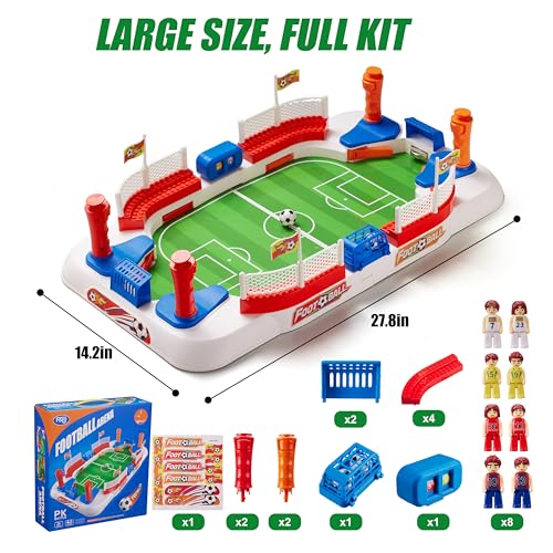 Soccer Board Game for Kids: Mini Table Top Football Indoor Games, Pinball Machine for Boys 5 6 7 8-12 Years Old, Interactive Tabletop Foosball Toys Birthday Sports Gifts