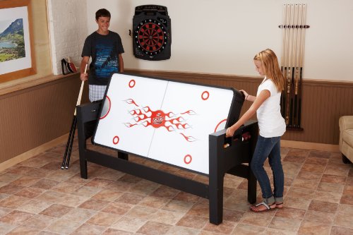 Fat Cat 3-in-1 6' Flip Multi-Game Table - color: Green Cloth Playfield