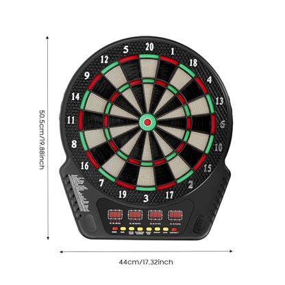 Electronic Dart Board, Soft Tip Electric Dartboard with Digital Scoreboard | Innovative Darts Machine with LED Display, Digital Dartboards for Wall Mount Home Bar Game Room