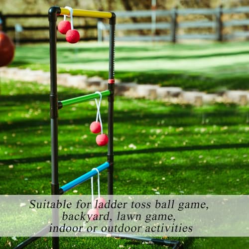 16PCS Ladder Ball Set Ladder Toss Balls Replacement Balls with Storage Bag for Toss Match (Red Blue Green Orange)