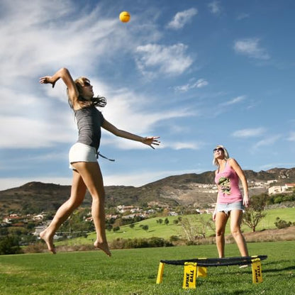 Spikeball The Original Kit 1-Ball Game Set - Outdoor, Yard & Camping Games - Includes Ball, Net, Drawstring Bag & Rulebook Set