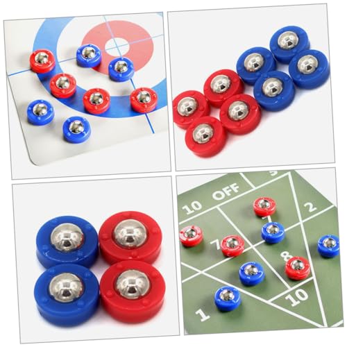 28pcs Mini Shuffleboard Pucks Outdoor Curling Game Desktop Boys and Girls Party Rolling Beads