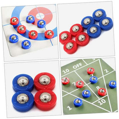 28pcs Mini Shuffleboard Pucks Outdoor Curling Game Desktop Boys and Girls Party Rolling Beads