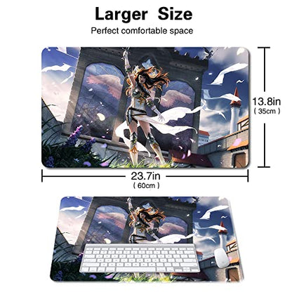 Board Game MTG Playmat Games Size 60X35 cm CCG Compatible for MTG CCG RPG Trading Card Game (Angelic Destiny) - color: Angelic Destiny