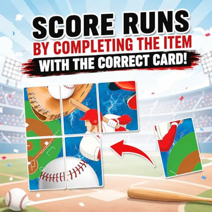 Card Game – Fast-Paced Puzzle & Strategy Baseball Game for Kids, Teens & Adults | 2–4 Players or Team Play | Ages 7+ | Little League to MLB-Inspired Sports Family Game Night Fun