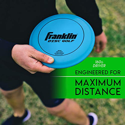Franklin Sports Disc Golf Discs Set - Disc Golf Equipment Starter Set - style: Orange/Blue/White