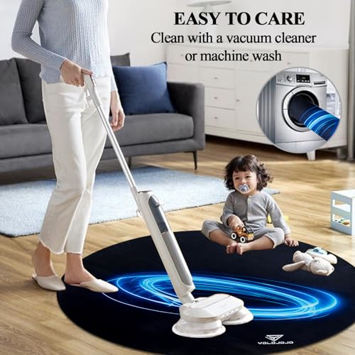 Office Chair Mats Hard-Floor Chair Mats Office Gaming Chair Mat with Blue Lightning Design (Blue) - color: Blue