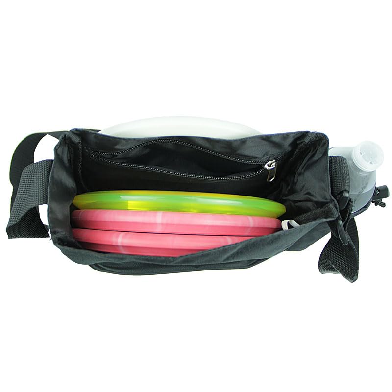 Grab & Go Disc Golf Bag - Fits 4-6 Discs - Small Disc Golf Bag Including Bag Pin - Sling Over Shoulder Style, Lightweight & Durable - Great for All Skill Levels