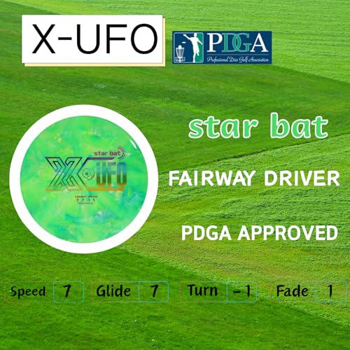 X-UFO Disc Golf Set - Disc Golf Starter Set 5 Pieces, with Putter, Driver, Mid-Range Discs, Mini Discs, 170-180 Grams,PDGA Certified Golf Disc (Set 2) - color: Set 2