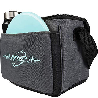 MVP Disc Sports Cell Disc Golf Starter Bag (Choose Your Favorite Color) - color: Gray/Aqua