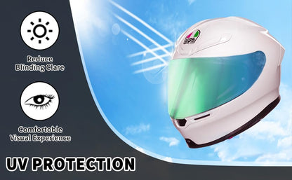 AGV K6 and K6S Visor (Phantom green) - color: Phantom Green