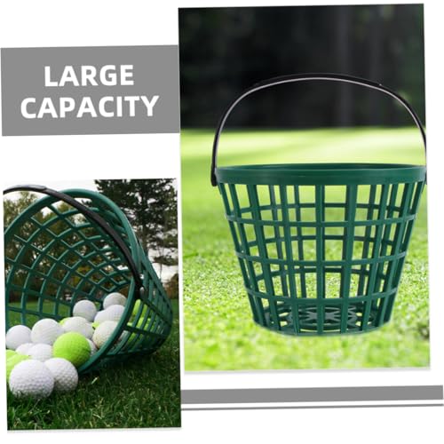 Luxshiny 2pcs Golf Ball Basket Large Capacity Storage Holder for Outdoor Plastic Containers for Balls Easy to Carry and Store - size: 20.00X20.00X15.00CM