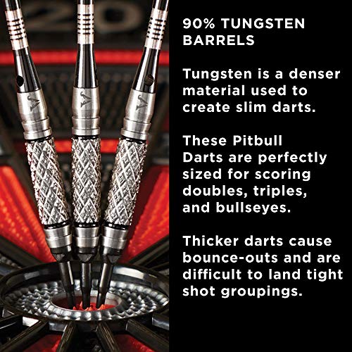 Viper Pitbull 90% Tungsten Soft Tip Dart Set, 18 Grams - style: Medium Knurling (18 Grams)