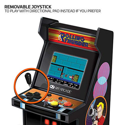 My Arcade Micro Player Mini Arcade Machine: Rolling Thunder Video Game, Fully Playable, 6.75 Inch Collectible, Color Display, Speaker, Volume Buttons, Headphone Jack - Electronic Games - style: Rolling Thunder