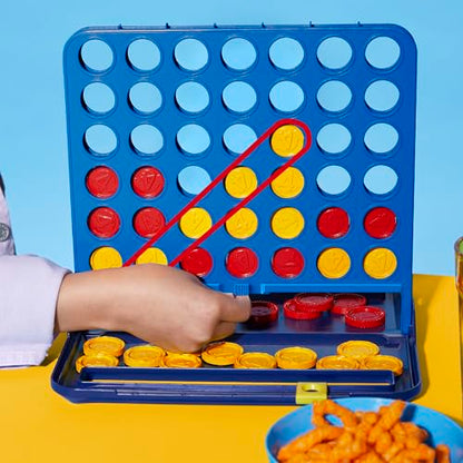 Official Hasbro Games Connect 4 Game (2025 Edition) | All-in-1 Storage, Carrying Case, Score Tracker | Ages 6+ | 2 Players | Family Games for Kids