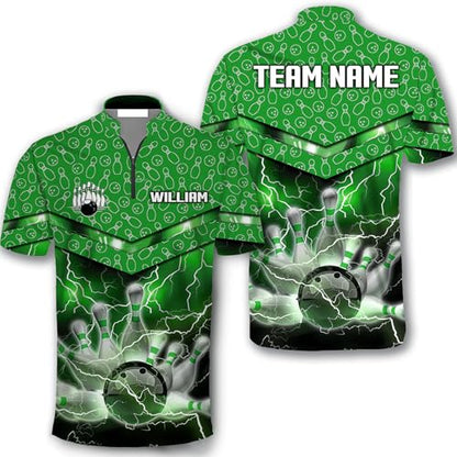 GABITA Personalized Bowling Jerseys for Men, Custom Bowling Polo Shirt, Bowling Shirts Gift for Bowler Team Player - color: A42