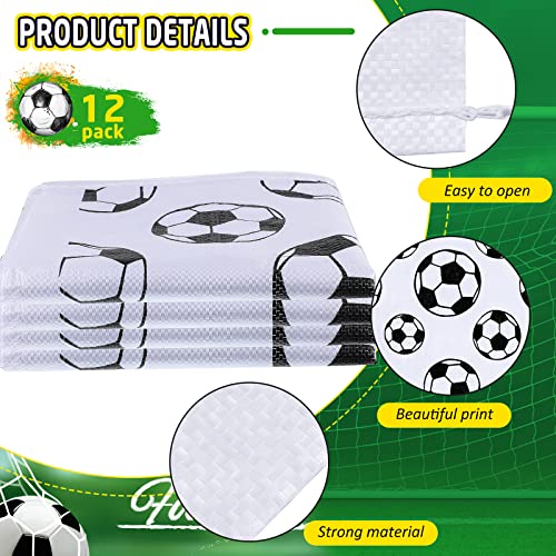 Cindeer 12 Pcs Potato Sack Race Bags Sports Themed Potato Race Jumping Bags 40 x 20 Inches for Adults Family Party Games and Activities Party Supplies(Soccer) - style: Soccer