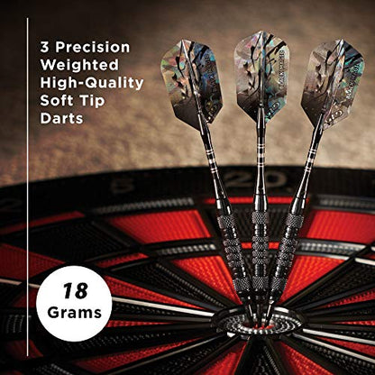Viper Black Magic Soft Tip Darts, 18 Grams - style: Medium Knurling