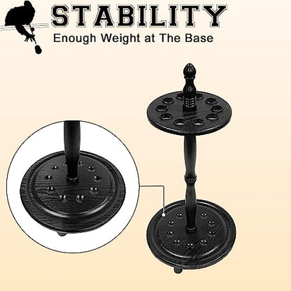 Pool Stick Holder Billiard Cue Rack Holds 10 Sticks Floor Stand Black