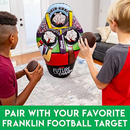 Franklin Sports Kids Football Target Toss Game - Inflatable Throwing Target Toy with Soft Mini Footballs - Fun Kids Sports Game - style: Replacement Footballs