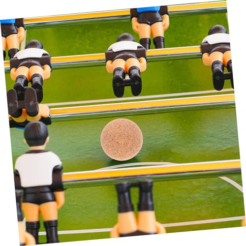 HANABASS 3pcs Wooden Foosball Balls Cork Table Soccer Balls for Indoor Games Foosball Table Accessories for Family Fun and Interactive Play