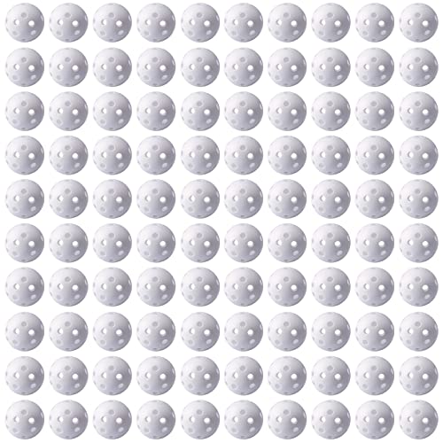 Practice Golf Balls for Backyard, Plastic Golf Training Balls 5 inch Indoor Golf Balls for Driving Range, Swing Training, Indoor Golf Simulators, Outdoor and Home Use - style: 100 PACK