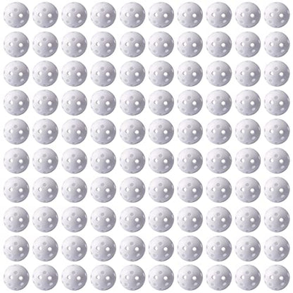 Practice Golf Balls for Backyard, Plastic Golf Training Balls 5 inch Indoor Golf Balls for Driving Range, Swing Training, Indoor Golf Simulators, Outdoor and Home Use - style: 100 PACK