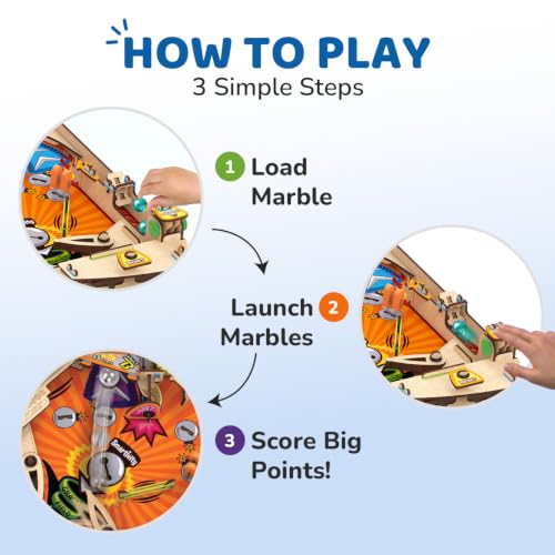 Smartivity DIY Pinball Machine for Kids 8-14 Years Old | Global Award Winning Arcade Game | Build Your Own Pinball I Birthday Gift for Smart Kids | STEM Toy for Boys & Girls