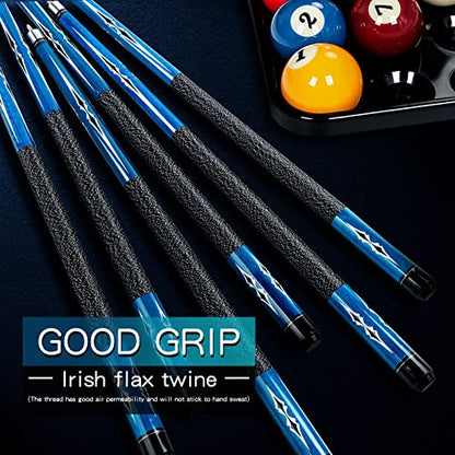 58 Inch 19oz/20oz Maple Billiard Stick Pool Cue Set 13mm Tip, Hardwood Canadian Maple Professional Billiard Pool Cue Stick - color: 19Oz