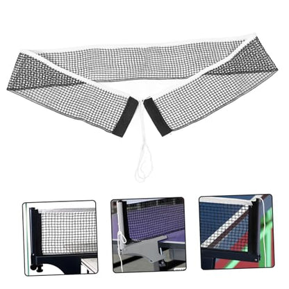 KOMBIUDA Retractable Table Tennis Net with Sturdy Grip Holder Portable Black Design for Training and Matches Suitable for Adults and Boy Girl Versatile Use at Home Outdoors