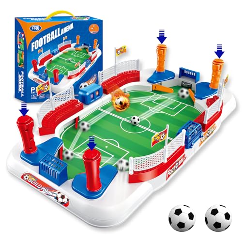 Mini Foosball Table Game for Kids: Soccer Gifts Toy for 3 4 5 6 7 8-12 Year Old Boys - Sports Football Board Games for Indoor Family Party - Perfect Christmas Birthday Gifts for Kids Age 3-12