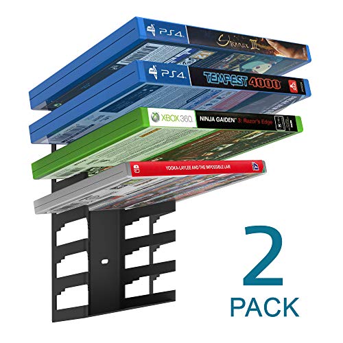 Monzlteck Video Game Case Storage Wall Mount | Metal