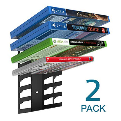 Monzlteck Video Game Case Storage Wall Mount | Metal