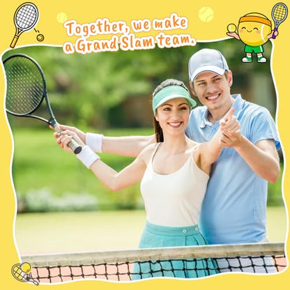 Mini Positive Crochet Tennis Ball Gifts for Women Men - Handmade Crochet Tennis Ball, Motivational Encouragement Christmas White Elephant Gift for Tennis Balls Lover Coworker Friend Coach - style: Love