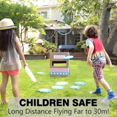Kids Flying Disc Toy,6 Pcs Colorful Sports Disc Flyer Flying Toy Set