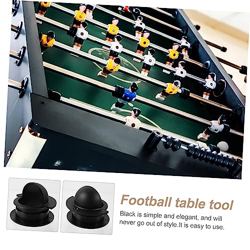 SUPVOX 12pcs Universal Entry Dishes for Football Gear Tabletop Soccer Game Replacement Parts Plastic Standard Foosball Tables Accessory