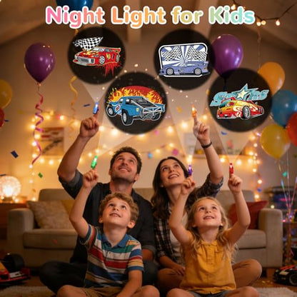 36 Pack Race Car Party Favors LED Finger Lights, Lightning Racing Inspired Birthday Party Goodie Bag Stuffers, Classroom Treasure Box Rewards, Party Supplies for Boys & Girls - style: Race Car