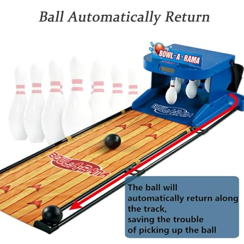 Bowling Alley Arcade Game, Indoor Bowling Ball Sports Game Console with LED Scoreboard with Automatic Reset, Lighting & Simulation Sound - Fun for Children and Adults,3.5m/11ft